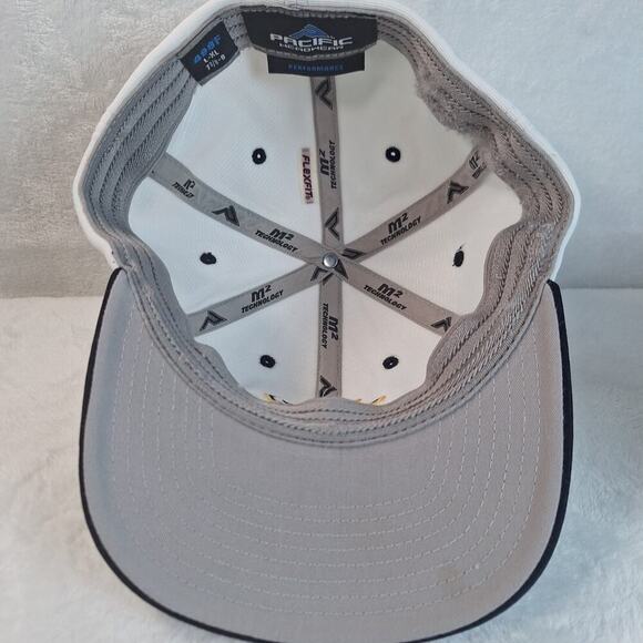 Marucci TP Logo Ball Cap Hat Fitted L/XL Baseball White Navy Blue - Picture 8 of 10